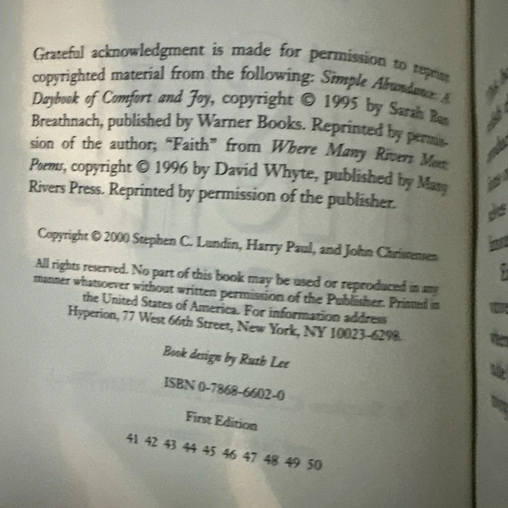 Hyperion Fish!‎ Business Leadership Book Lundin Paul Christensen Hardcover OS